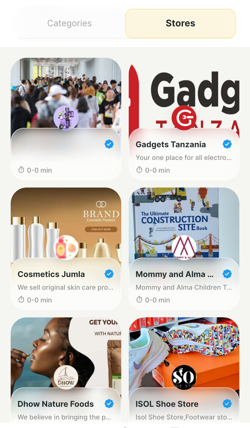 Store directory in Jumla Shop — gadgets, cosmetics and food stores in one place