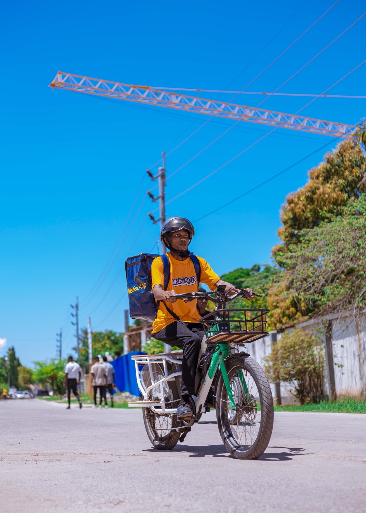 Msosi rider on a JumlaJumla electric bike